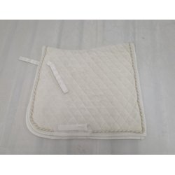Creme Hvid Dressurunderlag str. Full / 17"