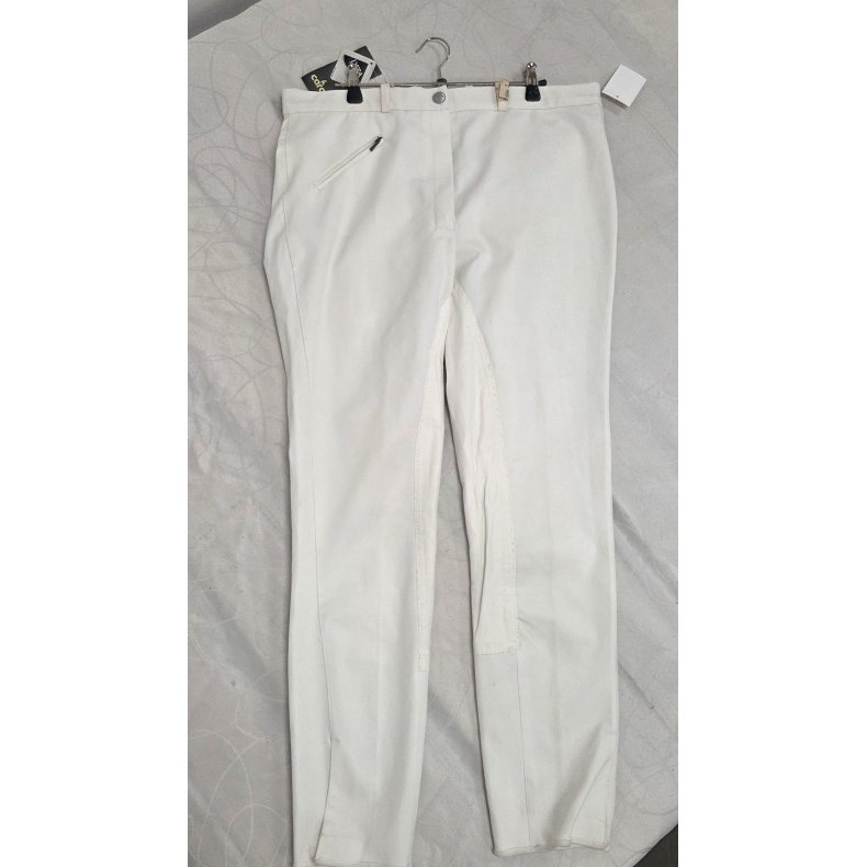 Hvide Ridebukser Fuldskind Carat str. 96