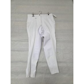 Hoffmeier Hvide Ridebukser m. Lder str. 46 Helt Nye