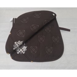 Brunt Dressurunderlag 17" Nyt