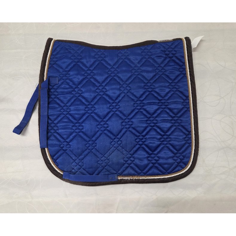 Mrke Bl Eskadron Dressurunderlag 17" (Slidt hvor sadlen har lagt)