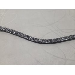 Pandeb�nd med Klare-S�lv-Sorte Sten str. Full Helt Nyt