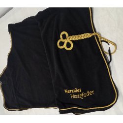 Fleece D�kken str. 155 med Guldkant Aldrig Brugt