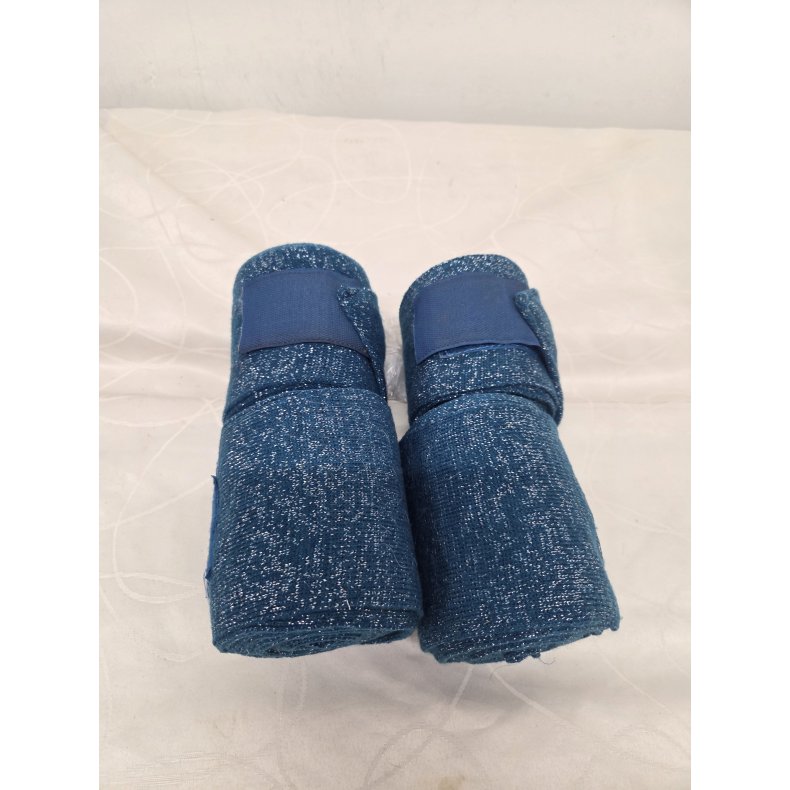 Bandager Bl med Glimmer 4 stk. str. Full (En med et meget lille hul)