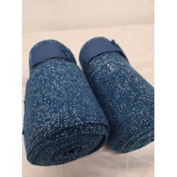 Bandager Bl med Glimmer 4 stk. str. Full (En med et meget lille hul)