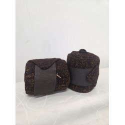 Bandager Sorte med Guld Glimmer 2 stk. Str. Full 