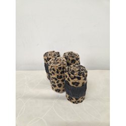 Leopard Bandager 4 stk. Str. Cob (Brugt til hest med korte ben)