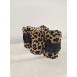 Leopard Bandager 4 stk. Str. Cob (Brugt til hest med korte ben)