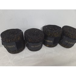 Bandager Sorte med Guld Glimmer 4 stk. Str. Full Aldrig Brugt