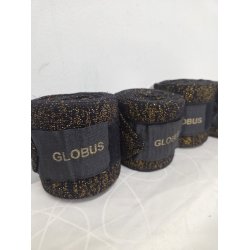 Bandager Sorte med Guld Glimmer 4 stk. Str. Full Aldrig Brugt