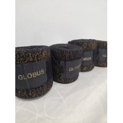 Bandager Sorte med Guld Glimmer 4 stk. Str. Full Aldrig Brugt