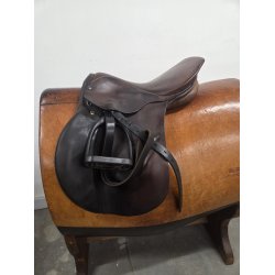 Stben Springsadle ldre Smal bom 17" 44 cm anlgsflade