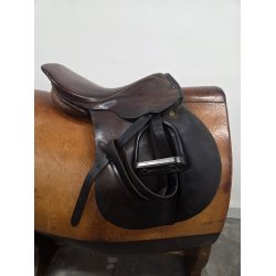 Stben Springsadle ldre Smal bom 17" 44 cm anlgsflade