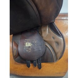 Stben Springsadle ldre Smal bom 17" 44 cm anlgsflade