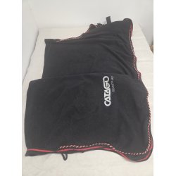 Sort Catago Fleeced�kken str. 155 uden Gjorde OBS Sm� huller deri