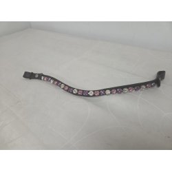 Pandeb�nd Str. Full med Lilla/Pink Sten