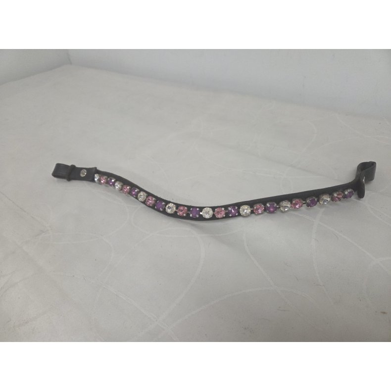 Pandeb�nd Str. Full med Lilla/Pink Sten