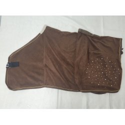 Brunt Fleeced�kken med sten Uden Gjord Str. 115