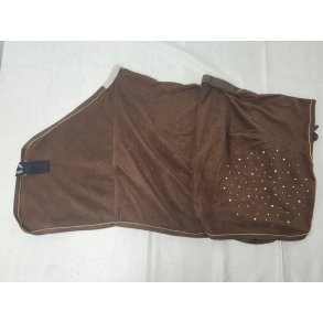 Brunt Fleeced�kken med sten Uden Gjord Str. 115