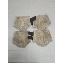 Dressur Gamacher L�der Brune med Lam Str. Cob 4 stk.