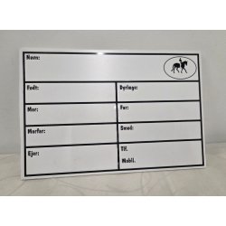 Navneskilt Til Boks I Plast