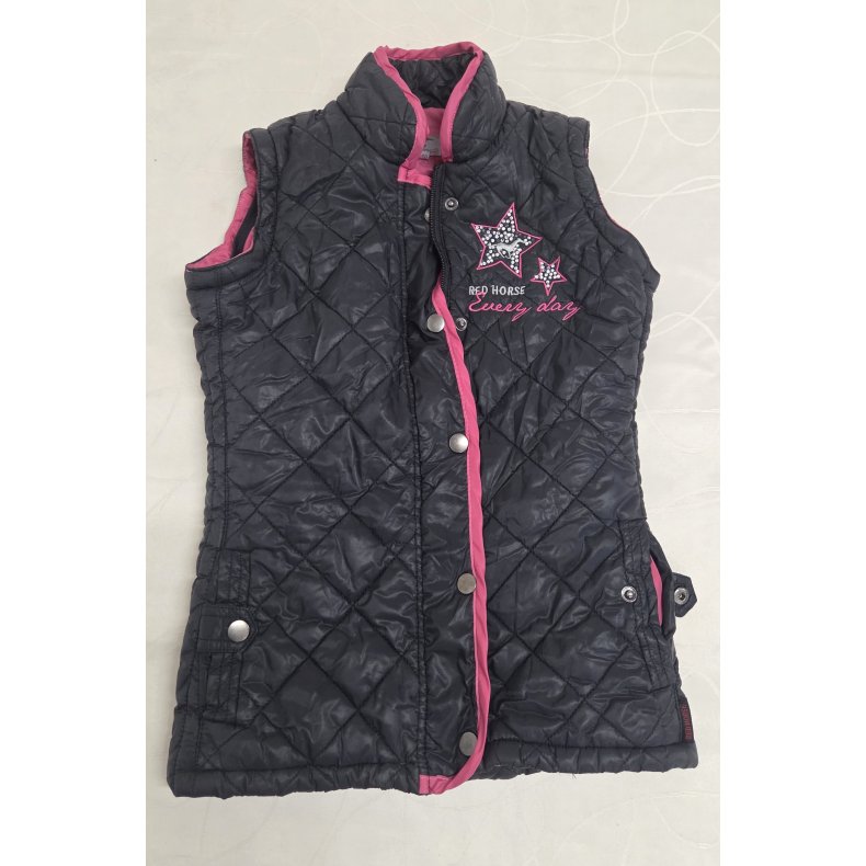 Red Horse Sort/Pink Vest Str. 140