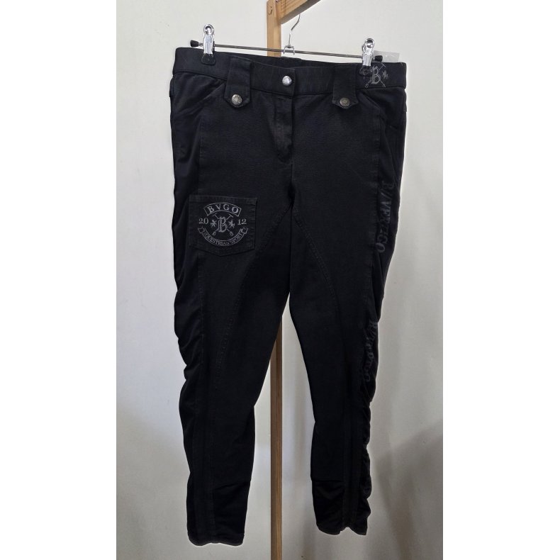 M�rkebl� Easy Rider Ridebukser m. Fuldskind Str. 40