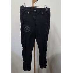 M�rkebl� Easy Rider Ridebukser m. Fuldskind Str. 40