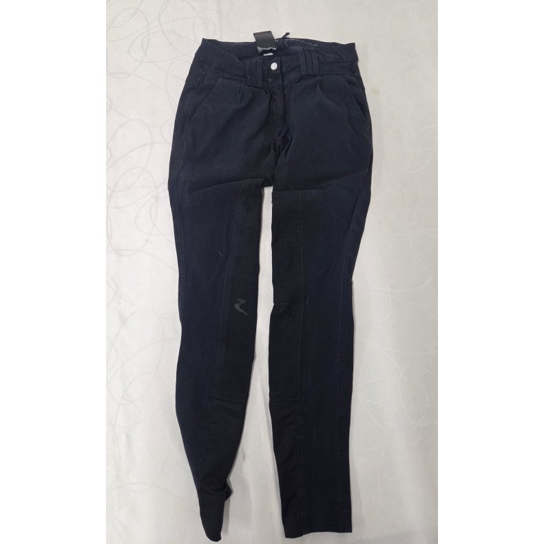 Horze Ridebukser Sort m. Fuldskind Str. 34