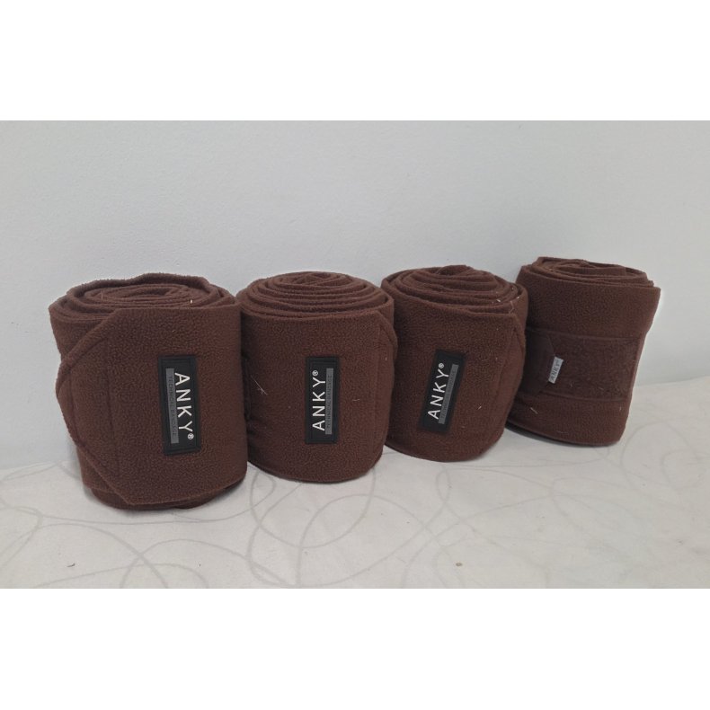 4 Stk. Anky Brune Fleece Bandager Str. Full