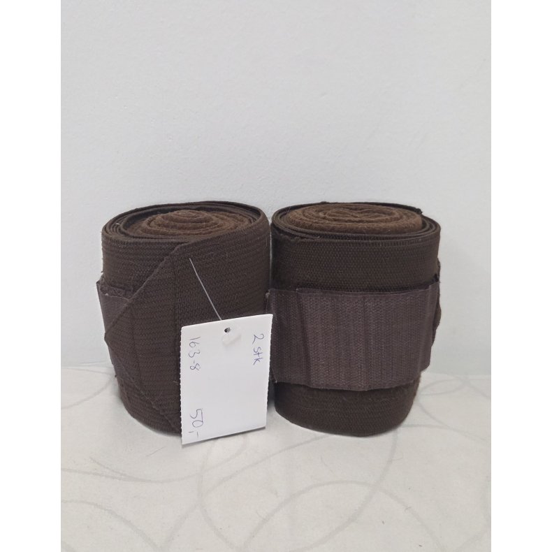 2 Stk. Brune Elastik Bandager Str. Full