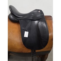 ClaridgeHouse Dressursadel 17" Sort Kopjern (Kan skiftes) Anl�gsflade p� 45 cm.