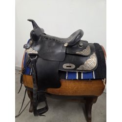 Sort Western Sadel Inkl. Underlag - Gjord - Fort�j og Trense Pris 9000 Kr.
