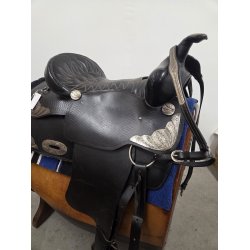 Sort Western Sadel Inkl. Underlag - Gjord - Fort�j og Trense Pris 9000 Kr.