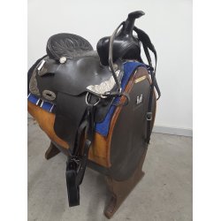 Sort Western Sadel Inkl. Underlag - Gjord - Fort�j og Trense Pris 9000 Kr.