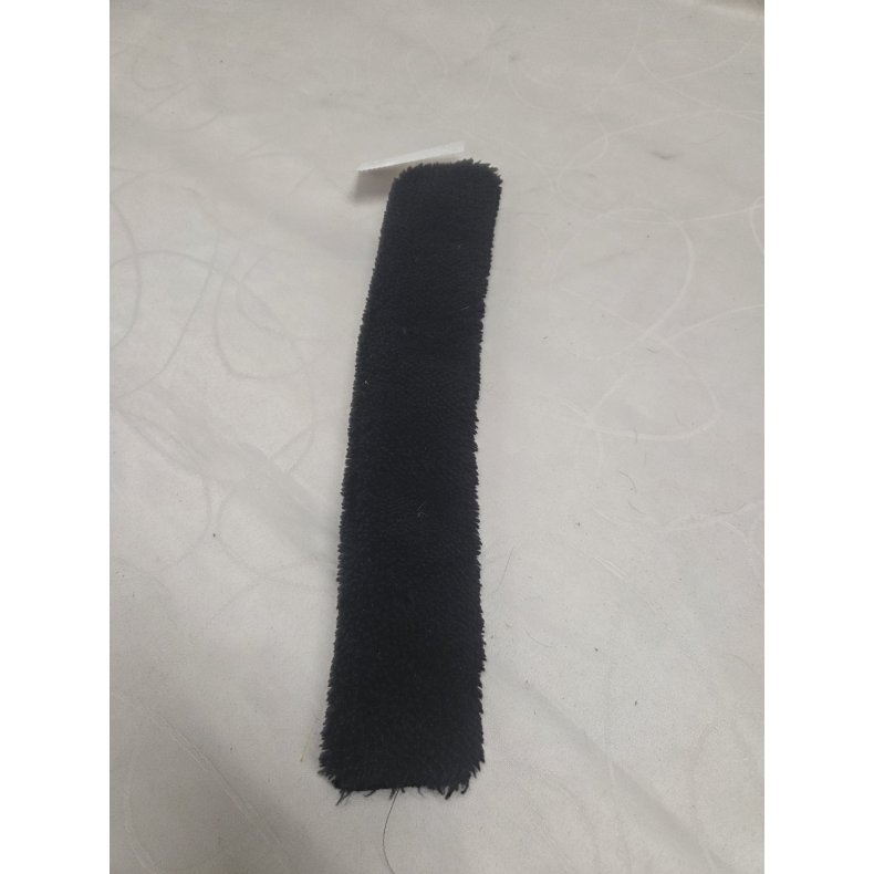 Sort Plys Med Velcro 30 cm.