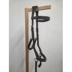 Rambo Micklem Multibirdle Brun med Guldsp�nder Lille Rep i Venstre Side Str. Cob