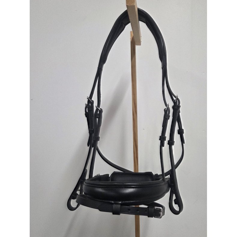 SD Design Trense Sort L�der -Pandeb�nd Nakkestykke Str. Cob Og N�seb�nd Str. Pony