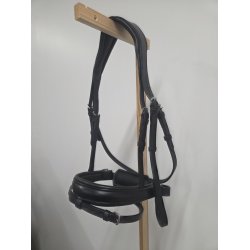 SD Design Trense Sort L�der -Pandeb�nd Nakkestykke Str. Cob Og N�seb�nd Str. Pony