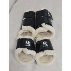 HG Dressurgamacher Lak Med Krokodille, Meget lidt slid p� Bagben Str. Pony