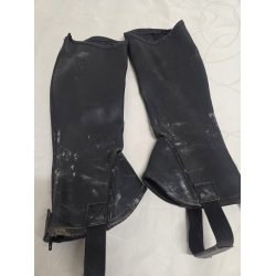 Leggins Sorte Str. Stort Barn  Slidte