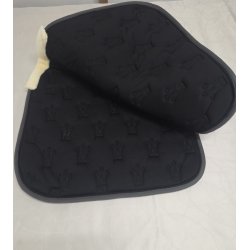 Horze Dressurunderlag Med Fake Lam og Glimmer Str. 17" Stadig pakket i plastik helt Ny