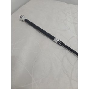 Sort Dressur Pisk med Glimmer ved Skaftet Lidt Skrammer p� Skaftet 110 cm. Uden Snert