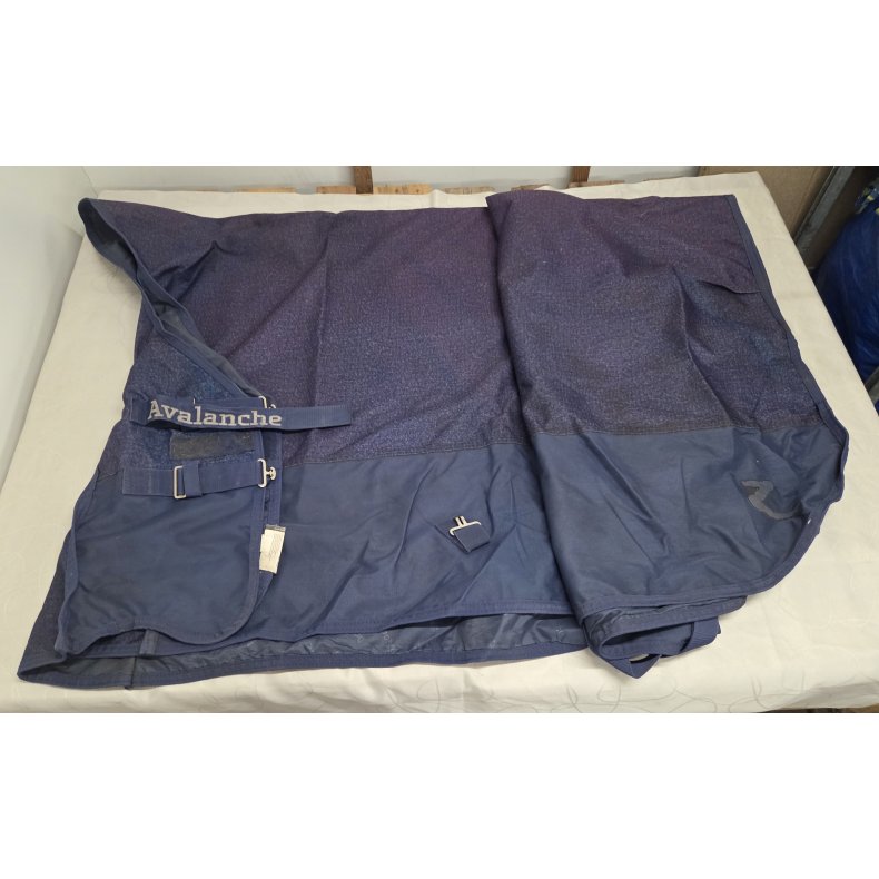 Horze Avalanche Regnd�kken 0 g. Med H�j Hals Str. 155 OBS Mangler Velcro Foran men uden betydning.