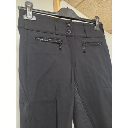 Nye Pikeur Jonna Ridebukser Fuldgrip Med Sten &amp; Pynt H�jtaljet Str. 72/ 38