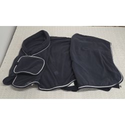 Bl� Fleeced�kken med aftagelig gjorde HKM Str. 125