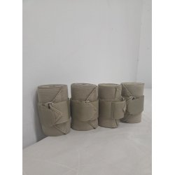Sandfarvet Elastik Bandager 4 Stk. Str. Full