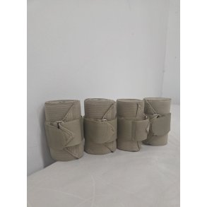 Sandfarvet Elastik Bandager 4 Stk. Str. Full