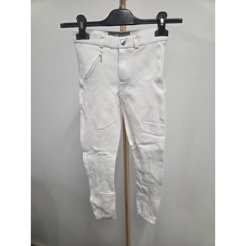 Hvide B�rne Ridebukser Str. 130