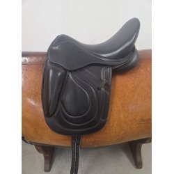 Premiere Equine Dressursadel Sort Kopjern Slidt 44 cm i anl�gsflade 16,5"